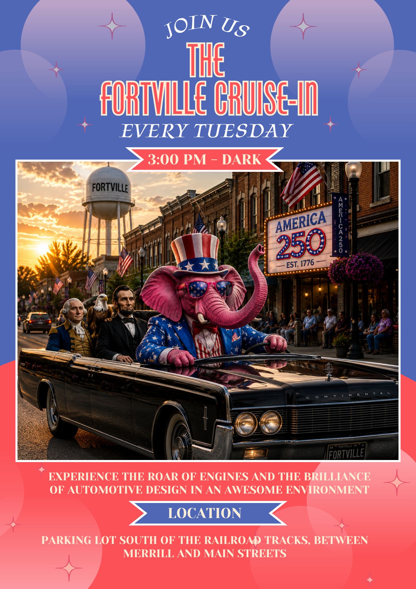 Every Tue. 3 pm - Dark | Fortville Cruise-In